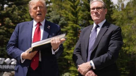 Trump, Starmer use G7 summit to finalize trade deal announced in May