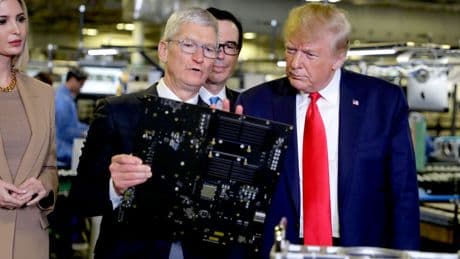 Trump threatens EU with 50% tariffs from 1 June - as he issues warning to Apple over iPhones