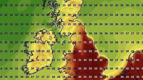 UK weather maps show exact dates when Brits to be blasted with 30C or higher