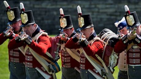 The redcoats are coming — but this time the Americans invited them