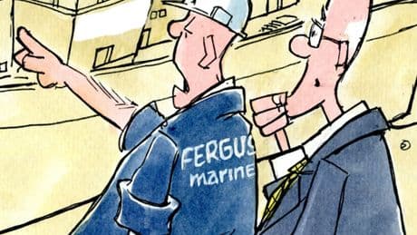 Camley's cartoon on Scotland's ferries