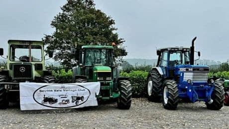 Man dies after tractor ploughs into parked cars in Tewkesbury vintage car show horror