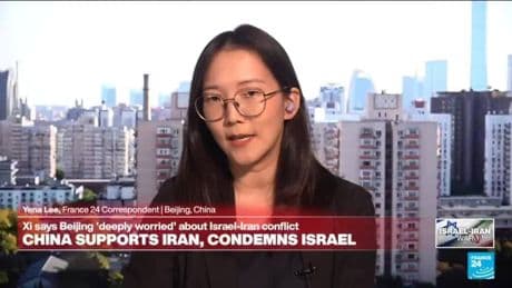 China supports Iran, condemns Israel