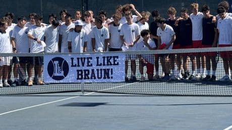 Prep talk: Tennis players unite to pay tribute to Loyola's Braun Levi