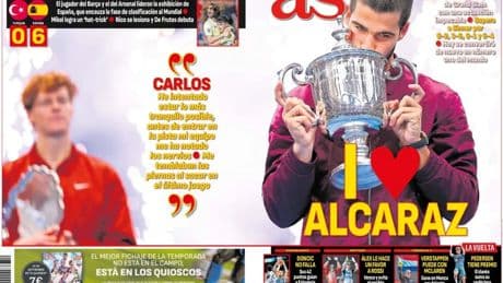 "Rey de Nueva York", "¡Imparable!", "Colosal"... Las portadas del segundo US Open de Alcaraz