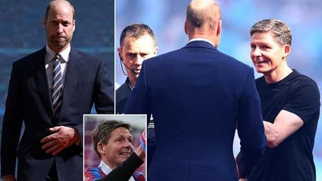 Oliver Glasner reveals what Prince William told him after Crystal Palace's FA Cup success over Man City - three weeks after his side knocked out his beloved Aston Villa
