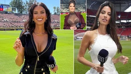 Stunning DAZN presenter goes viral at Club World Cup as she travels around the US for the soccer tournament
