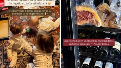 La familia de Marta Pombo, de fin de semana en Bizkaia: de comunión y cena en un conocido asador de Getxo