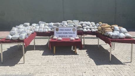 Van'da 165 kilo uyuşturucu ele geçirildi