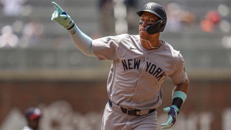 Aaron Judge ties Alex Rodriguez on Yankees’ all-time home run list with 351st blast