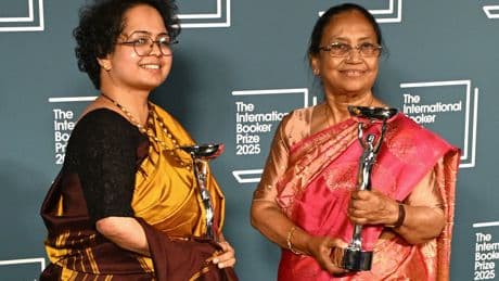 Watch the moment Banu Mushtaq’s Heart Lamp wins Booker Prize