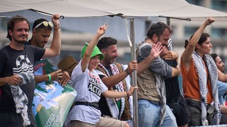 Gaza aid flotilla carrying Greta Thunberg returns to port due to storm