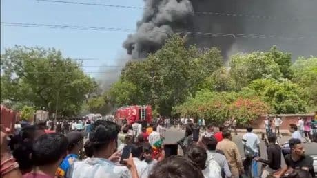 Air India flight crashes into student dining room causing 'multiple injuries'