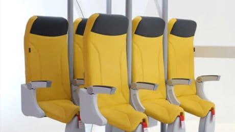 ¿Son viables los asientos de avión para viajar (casi) de pie?