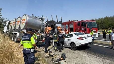 Tekirdağ'da 4 kişinin öldüğü kazada, süt kamyonunun şoförü tutuklandı