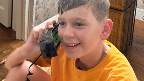My 10-year-old was craving independence so I got him a landline. He's already organizing his own playdates.