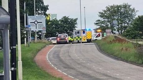 Edinburgh road blocked off as emergency services rush to scene