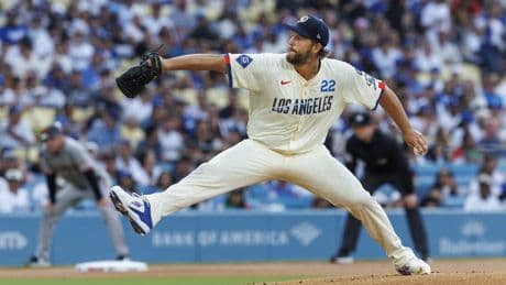 Clayton Kershaw tosses a gem, Shohei Ohtani homers twice in Dodgers' win over Giants