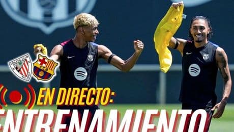 El entrenamiento del Barça previo al Athletic, en streaming