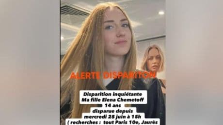 Paris : des recherches en cours pour retrouver Elena, une adolescente disparue depuis mercredi