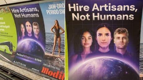 The real reason behind ‘Stop Hiring Humans’ ads appearing on the Tube