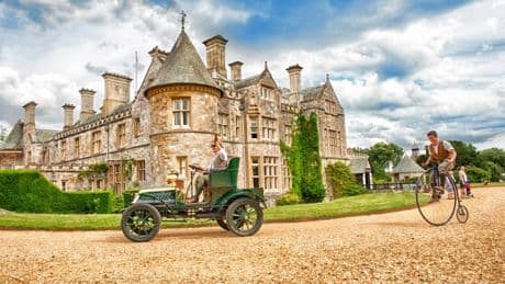 Inside the historic English manor house with unique new car museum and wooden kids’ playground