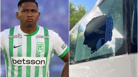 Alfredo Morelos injured in shocking team bus attack as ex Rangers star hit by shattered glass