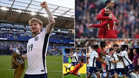 Harvey Elliott hails impact of Mo Salah and Virgil van Dijk in helping him become a leader after stunning match-winning brace for England U21s
