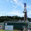 Protest im Landkreis Landsberg: Umweltaktivisten besetzen 40 Meter hohen Bohrturm für Gasförderung