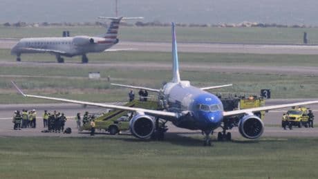 JetBlue flight from Chicago rolls off runway and into the grass in Boston