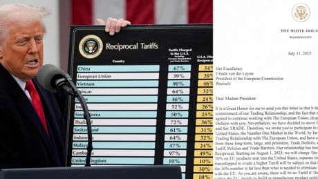 Trump, stangata sull’Europa: da agosto dazi al 30%