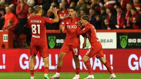 Aberdeen fightback to keep Europa League hopes alive... but defensive lapses will have given Jimmy Thelin much to ponder