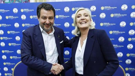 Salvini y Le Pen en Roma utilizan al pontífice para atacar a la UE