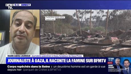 État de famine à Gaza: "Si la guerre ne s'arrête pas, ce sera la déportation de toute la population de Gaza", alerte Rami Abou Jamous, journaliste palestinien, fondateur de Gaza Press