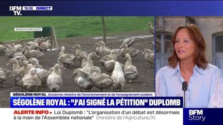 Loi Duplomb: Ségolène Royal affirme avoir signé la pétition contre cette loi "particulièrement grave"
