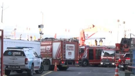 Son dakika... Haydarpaşa Limanı'nda gemi yangını