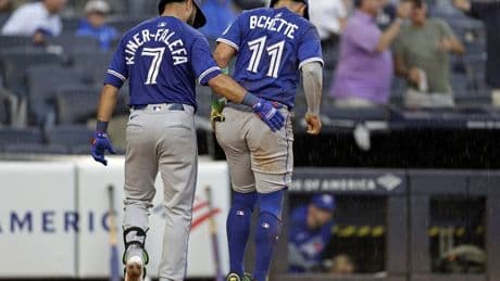 Bichette put on 10-day IL with left knee sprain