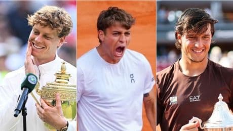 Da Sinner a Darderi e Cobolli: sei titoli in tre, il 2025 nel segno dei tennisti italiani. Il nuovo ranking