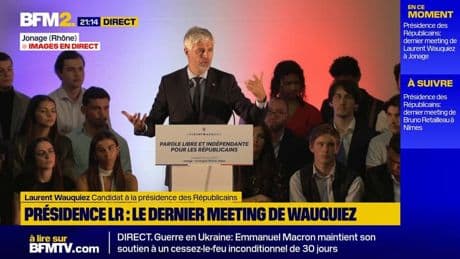 LR: pour Laurent Wauquiez, Bruno Retailleau ne peut pas être ministre et président du parti