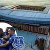 Fans mock Everton's new stadium name on Bramley-Moore Dock ahead of Goodison Park farewell