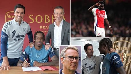 Paul Merson gives brutal verdict on Noni Madueke's £52m move to Arsenal and raises fear over Bukayo Saka's future at the Emirates - claiming Chelsea 'won't believe their luck'