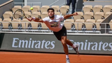 Carlos Alcaraz debutará el lunes en Roland Garros