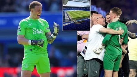 Jordan Pickford admits the pressure is on Everton to sign off in style at Goodison Park - as he reflects on his memories of the famous old ground