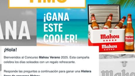 Cuidado con el timo de la nevera llena de cervezas de Mahou