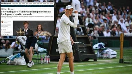 Sinner, l'attacco dei giornali inglesi: «Celebrare campioni squalificati per doping è difficile. È stata la vittoria degli avvocati»