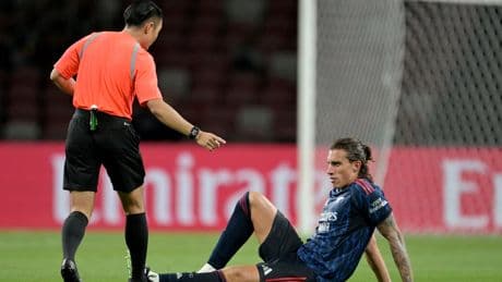 Arsenal: Mikel Arteta provides Riccardo Calafiori injury update after fresh setback