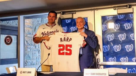 Nationals announce AARP as inaugural jersey sponsor, patch to debut Tuesday