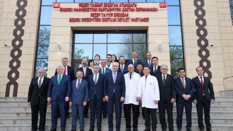 TBMM Başkanı Numan Kurtulmuş, Bişkek’te Recep Tayyip Erdoğan Kırgız-Türk Dostluk Hastanesi’ni ziyaret etti