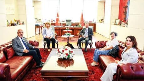 KESK Heyetini kabul etti