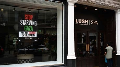 Lush closes stores and shuts its website in solidarity with Gaza